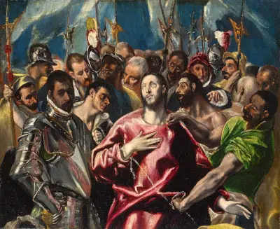 Disrobing of Christ (Lyon, Half Painting Version) El Greco